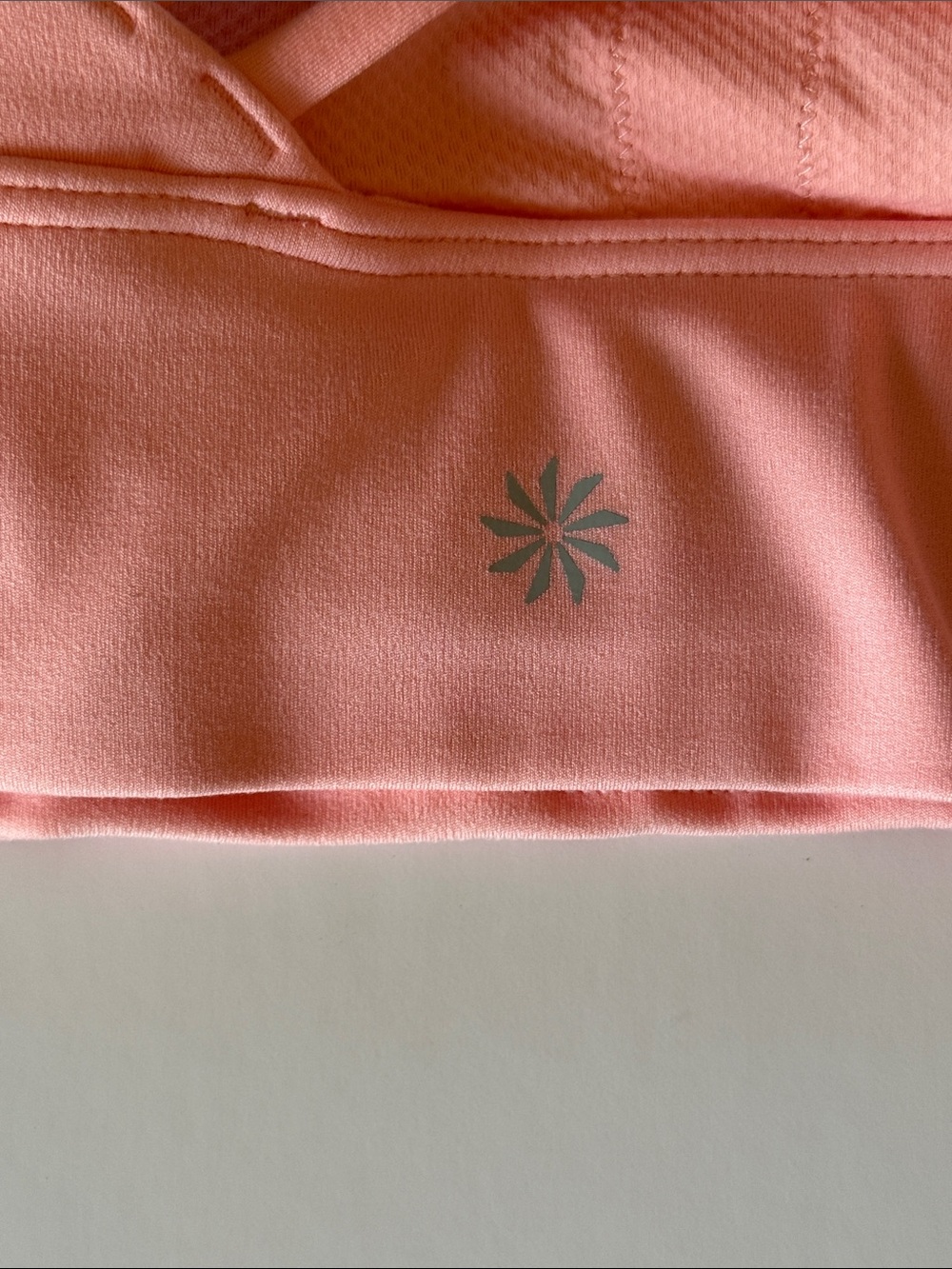 Athleta Athena Longline One-Shoulder Sports Bra Soft Peach Size Medium - Picture 7 of 10